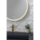 Зеркало Silver Mirrors Делуна/Deluna D800 2.2 (TX ,алюм. профиль, цвет золото, подогрев, сенсорный выключатель)
