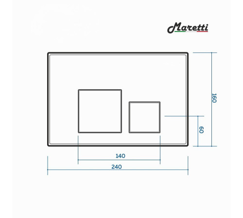 Комплект Maretti 3 в 1: унитаз EA10PBM73-844, инсталляция AC11P5211, кнопка AC12EL-740