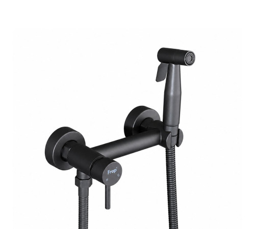Гигиенический душ со смесителем FRAP F7503-9, оружейная сталь