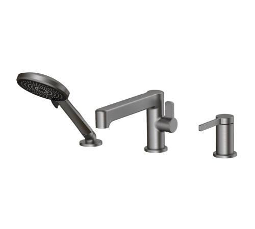 Смеситель на борт ванны ESKO SC355GM, оружейная сталь