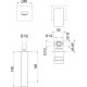 Смеситель для раковины Webert Pegaso PE830606015, хром