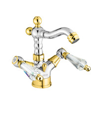 Смеситель для биде Fiore GIOIELLI (SWAROVSKI®) 08CO0635, хром/золото