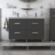 Тумба под раковину напольная Velvex Orlando tn.ORL.CLA.120.4Y графит, 120 см
