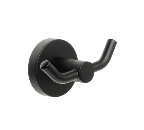 Двойной крючок для ванной FIXSEN COMFORT  BLACK FX-86005A, черный
