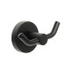 Двойной крючок для ванной FIXSEN COMFORT  BLACK FX-86005A, черный