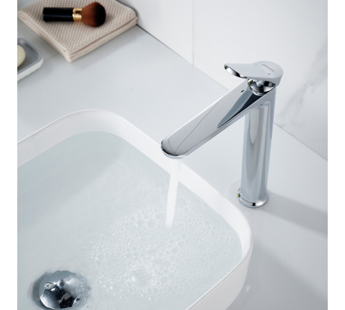 Смеситель для раковины высокий Shevanik S4311, хром