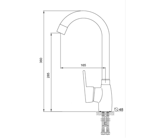 Смеситель для кухни ESKO Palermo PE 519