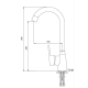 Смеситель для кухни ESKO Palermo PE 519