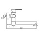 Смеситель для ванны FRAP F32801-6, черный