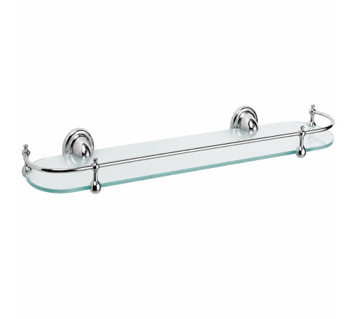 Полка стеклянная Haiba HB1507, хром