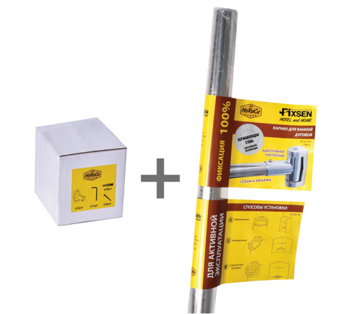 Карниз для ванной телескопический FIXSEN FX-25144, хром