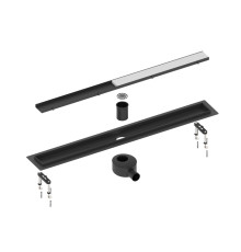 Душевой лоток (двухсторонняя решетка) TIMO Drain System DS230207/03, черный