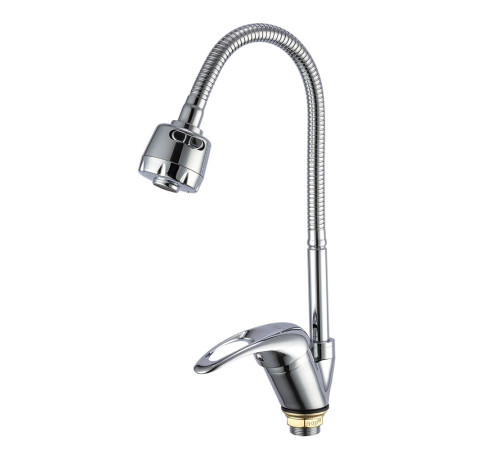 Смеситель для кухни с гибким изливом и режимом душ FRAP F4302-B, хром