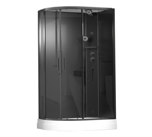 Душевая кабина Timo Premium ILMA Black ILMA902RB, 120x80x222