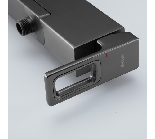 Смеситель для ванны GAPPO G3217-9, оружейная сталь