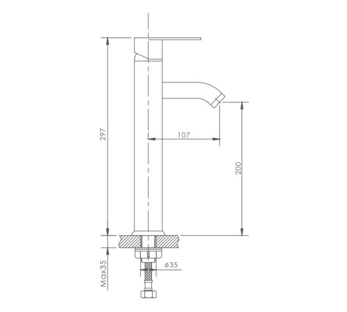 Смеситель для раковины Haiba HB11811, хром