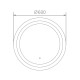 Зеркало с LED подсветкой Haiba HB662, 60x60