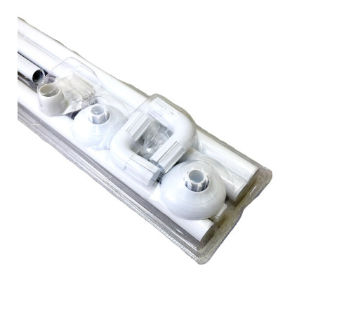 Карниз угловой для ванной  Savol SK-8017S, белый
