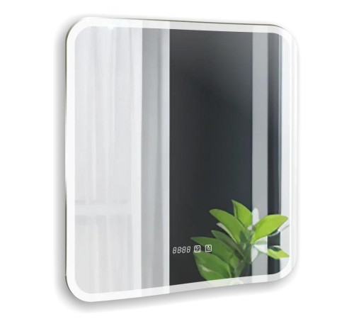 Зеркало Silver Mirrors Стив 600х700  - 3 (подогрев, часы, сенсорный выключатель)