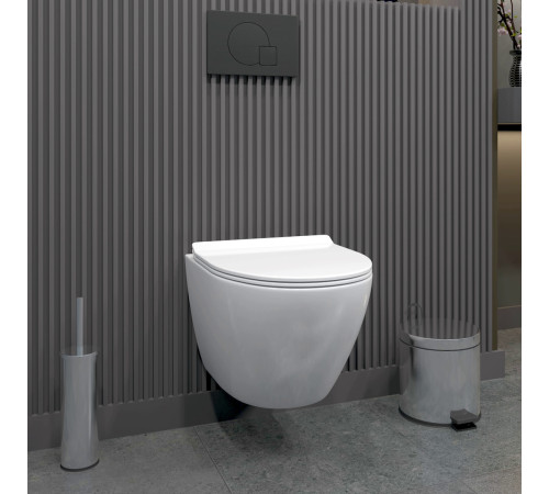 Унитаз подвесной Maretti Елена безободковый с микролифтом, EA10PBM88-844, белый