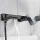 Смеситель для ванны Shevanik S4102T, оружейная сталь
