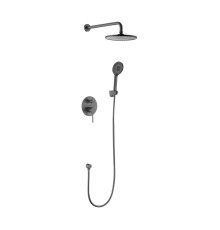 Душевая система встраиваемая Voda Vessel GUN METAL Set_3in1/VSET3in1VSLGM, оружейная сталь