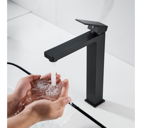 Смеситель для раковины Shevanik S9611H, черный