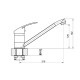 Смеситель для кухни Florentina ТАРА 313.37L.1123.102, черный