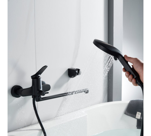 Смеситель для ванны Shevanik S6222H, черный