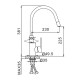 Корпус для комбинированного смесителя FRAP F4253, хром