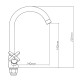 Смеситель для раковины Voda STR26L, хром