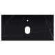 Столешница La Fenice Granite Black Olive Light Lappato Terra 100 см, черная
