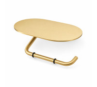 Держатель для туалетной бумаги с полочкой GAPPO G30903-3, золотой сатин