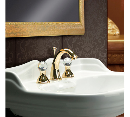 Смеситель для раковины Webert Karenina KA750101010, золото