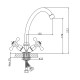 Смеситель для кухни Cron CN4008-2, хром