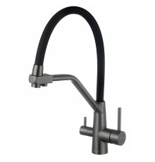 Смеситель для кухни с подключением к фильтру Fmark FS0662-Q01, графит