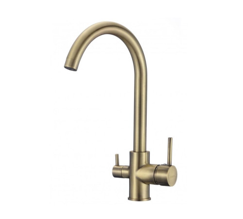 Смеситель для кухни с подключением к фильтру Savol S-L1802C, бронза