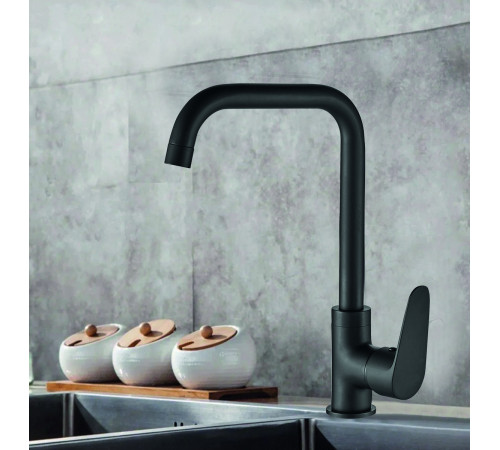 Смеситель для кухни WesnaArt NOVA NOV03-150Black, черный