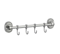 Планка с крючками Savol S-008204, хром