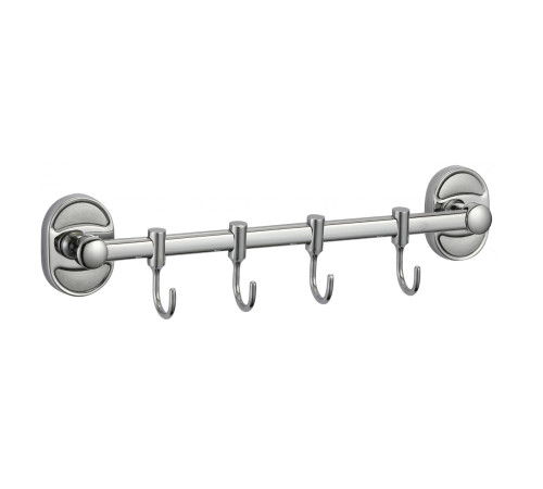 Планка с крючками Savol S-008204, хром