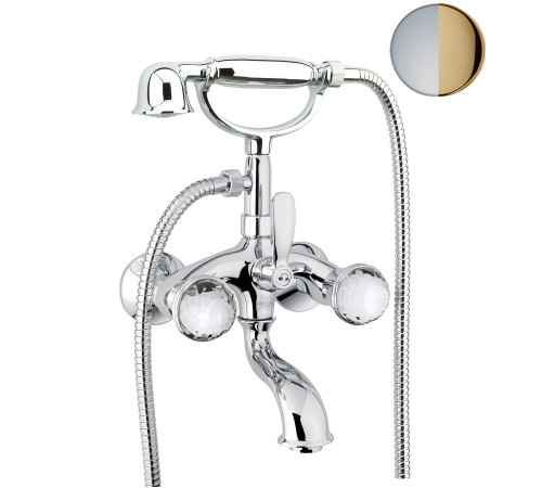 Смеситель для ванны Fiore XT SKY (SWAROVSKI®) 17CO0610, хром/золото