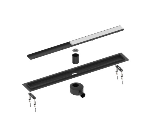 Душевой лоток (двухсторонняя решетка) TIMO Drain System DS230209/03, черный