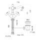 Смеситель для биде Fiore MARGOT 26ZZ0635, бронза
