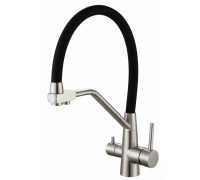 Смеситель для кухни с подключением к фильтру Fmark FS0662-L01, сатин