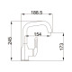 Смеситель для раковины  HB10825-8, белый