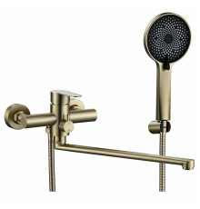 Смеситель для ванны Fmark FS8225C, матовое золото