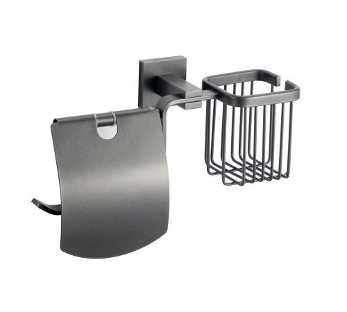 Держатель для туалетной бумаги и освежителя Savol S-L06551Q, графит