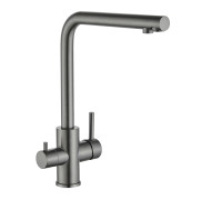 Смеситель для кухни с подключением к фильтру Fmark FS0962Q, графит