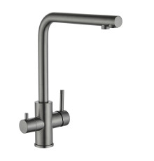 Смеситель для кухни с подключением к фильтру Fmark FS0962Q, графит