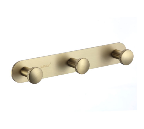 Планка с крючками Savol S-002173C, матовое золото